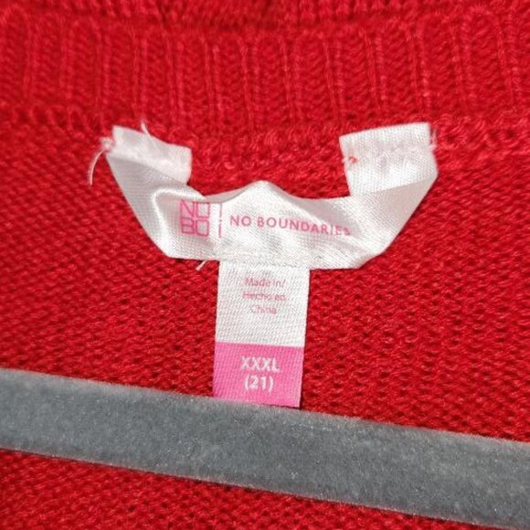 Ugly Christmas Sweater Red featuring a reindeer - Picture 4 of 4